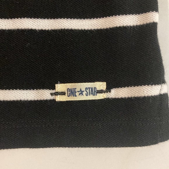 Converse black and white striped polo style collared shirt - Picture 5 of 10